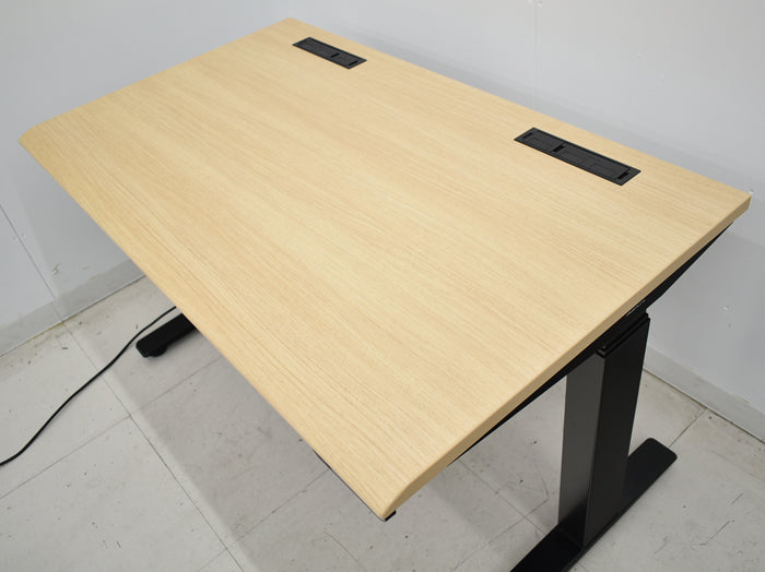 【中古】オカムラ スイフト 電動昇降デスク インジゲーターメモリ機能付 2018年製 幅1150 2025041604【中古オフィス家具】