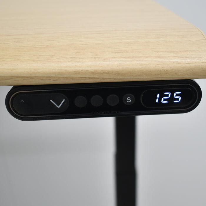 【中古】オカムラ スイフト 電動昇降デスク インジゲーターメモリ機能付 2018年製 幅1150 2025041604【中古オフィス家具】