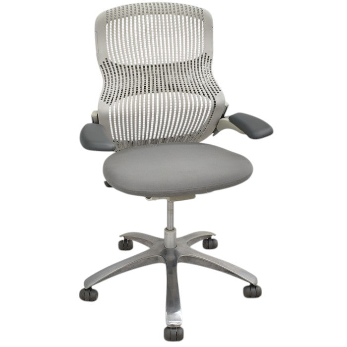 【中古】Knoll ジェネレーション 可動肘(ハイパフォーマンス肘)ポリッシュ脚 2025042303【中古オフィス家具】