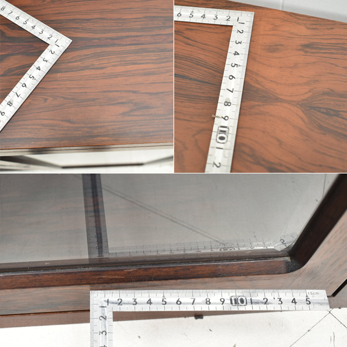 【中古】メーカー不明 ヴィンテージ サイドボード ガラス扉 幅2100 2025050801【中古オフィス家具】