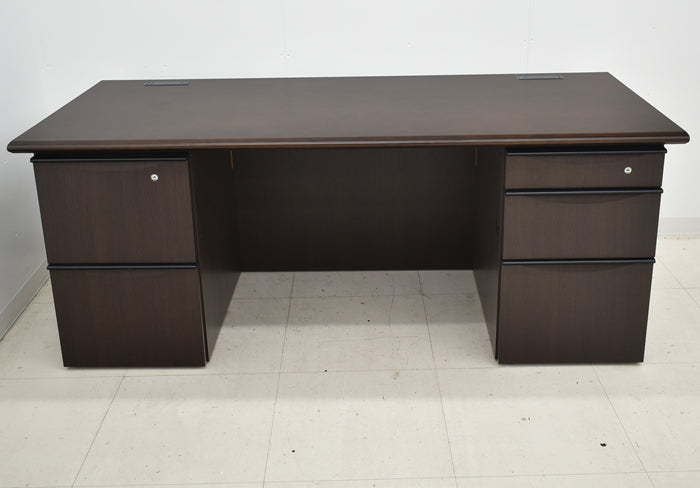 【中古】イトーキ XWシリーズ 役員用両袖机 幅1800 2025050802【中古オフィス家具】