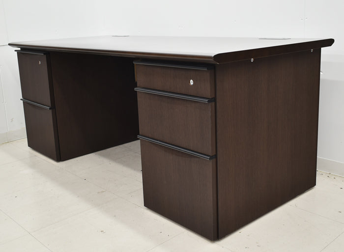 【中古】イトーキ XWシリーズ 役員用両袖机 幅1800 2025050802【中古オフィス家具】