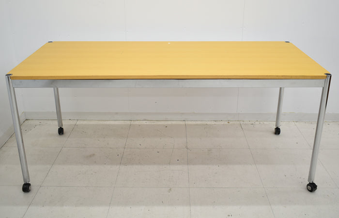 【中古】USM Haller ハラーテーブル キャスター付 幅1750 2025050803【中古オフィス家具】