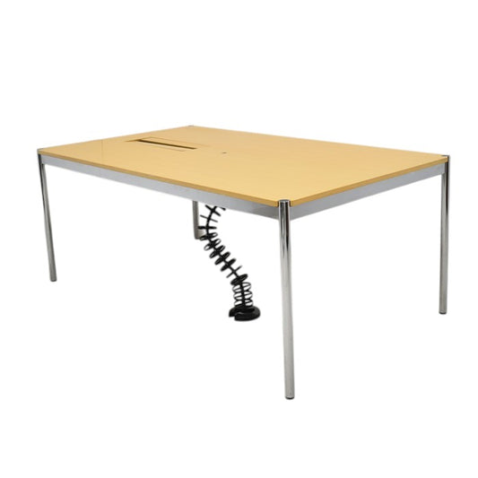 【中古】USM Haller ハラーテーブル 配線口 コード受 ケーブルガイド付 幅1750 2025051003【中古オフィス家具】