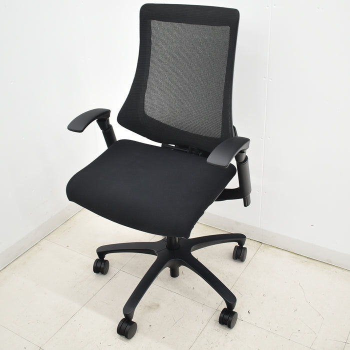 【中古】イトーキ f・エフチェア ハイバック 可動肘 メッシュ 2025051304【中古オフィス家具】