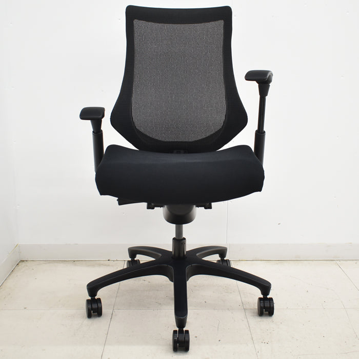 【中古】イトーキ f・エフチェア ハイバック 可動肘 メッシュ 2025051304【中古オフィス家具】
