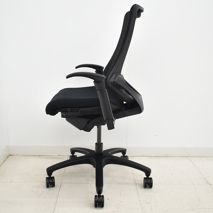 【中古】イトーキ f・エフチェア ハイバック 可動肘 メッシュ 2025051304【中古オフィス家具】