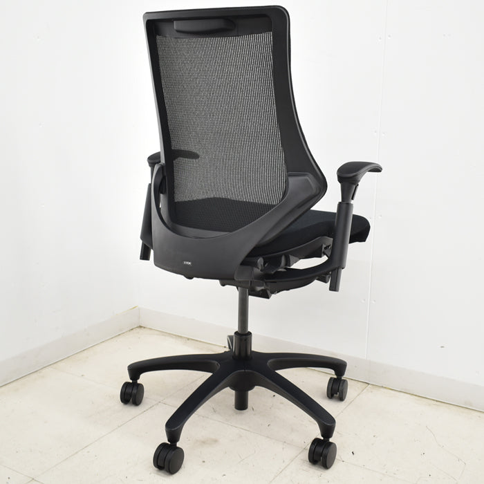 【中古】イトーキ f・エフチェア ハイバック 可動肘 メッシュ 2025051304【中古オフィス家具】