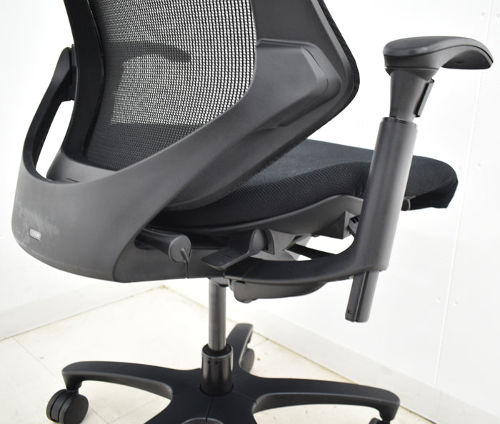 【中古】イトーキ f・エフチェア ハイバック 可動肘 メッシュ 2025051304【中古オフィス家具】