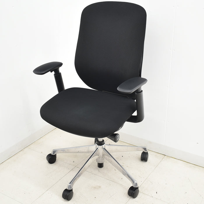 【中古】オカムラ シルフィー ハイバック 可動肘 バックカーブアジャスト 前傾機能 ポリッシュ 2025051403【中古オフィス家具】