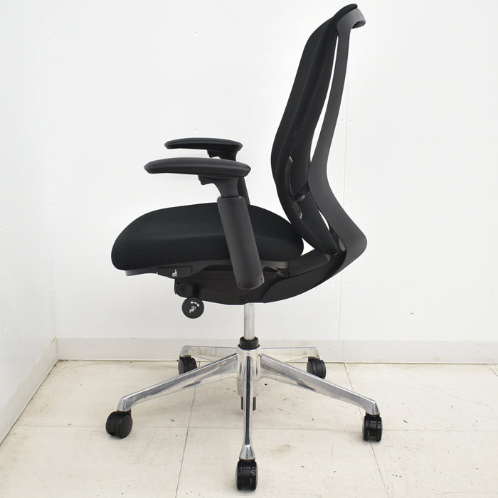 【中古】オカムラ シルフィー ハイバック 可動肘 バックカーブアジャスト 前傾機能 ポリッシュ 2025051403【中古オフィス家具】