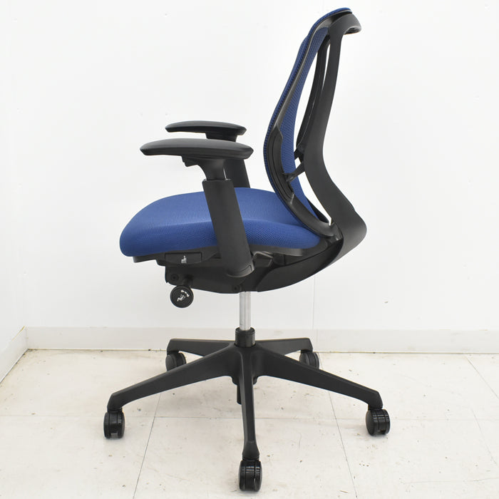 【中古】オカムラ シルフィー ローバック 可動肘 バックカーブアジャスト 前傾機能 2025052004【中古オフィス家具】
