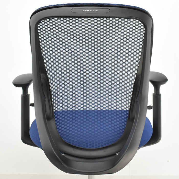 【中古】オカムラ シルフィー ローバック 可動肘 バックカーブアジャスト 前傾機能 2025052004【中古オフィス家具】