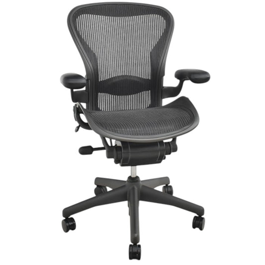 【中古】ハーマンミラー アーロンチェア スタンダード Bサイズ ランバーサポート 2025052707【中古オフィス家具】