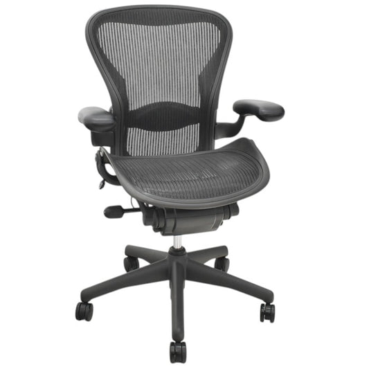 【中古】ハーマンミラー アーロンチェア スタンダード Bサイズ ランバーサポート 2025052803【中古オフィス家具】