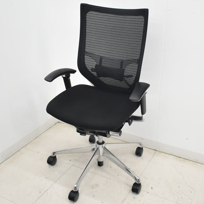 【中古】オカムラ バロン ハイバック 可動肘 ポリッシュ 2025060204【中古オフィス家具】