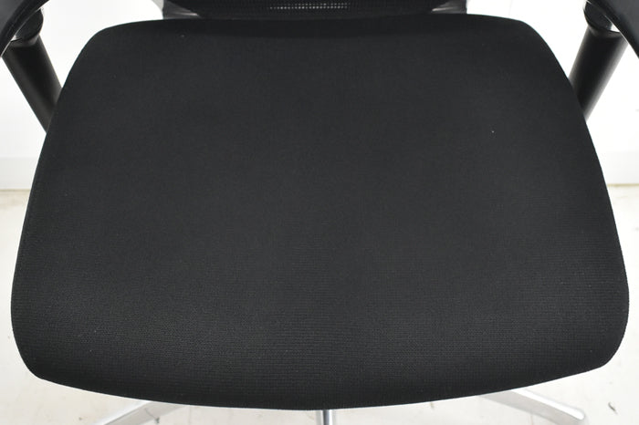 【中古】オカムラ バロン ハイバック 可動肘 ポリッシュ 2025060204【中古オフィス家具】