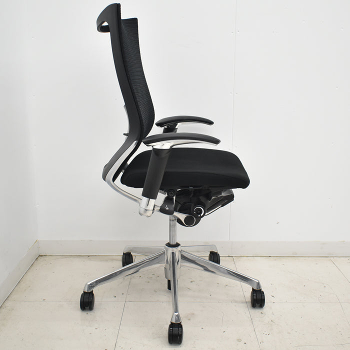 【中古】オカムラ バロン ハイバック 可動肘 ポリッシュ 2025060204【中古オフィス家具】
