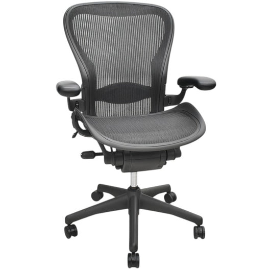 【中古】ハーマンミラー アーロンチェア Cサイズ フル装備 ランバーサポート 2025060903【中古オフィス家具】