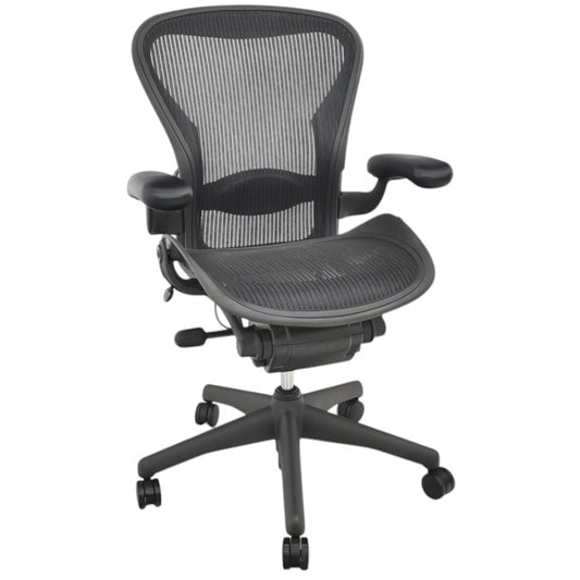 【中古】ハーマンミラー アーロンチェア Bサイズ スタンダード ランバーサポート 2025060905【中古オフィス家具】