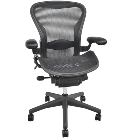 【中古】ハーマンミラー アーロンチェア Bサイズ フル装備 ランバーサポート 2025060907【中古オフィス家具】