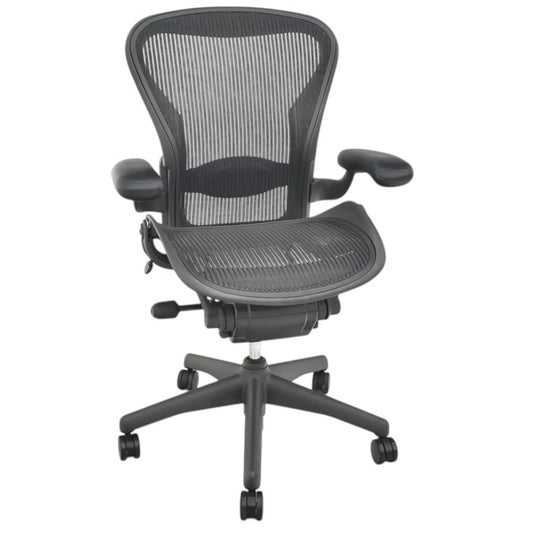 【中古】ハーマンミラー アーロンチェア Bサイズ スタンダード ランバーサポート 2025061001【中古オフィス家具】