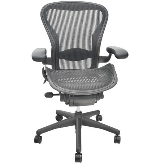 【中古】ハーマンミラー アーロンチェア Bサイズ スタンダード ランバーサポート 2025061004【中古オフィス家具】
