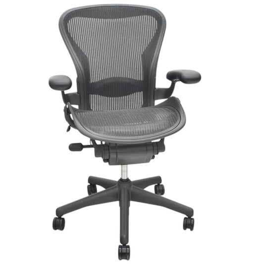 【中古】ハーマンミラー アーロンチェア Bサイズ スタンダード ランバーサポート 2025061101【中古オフィス家具】