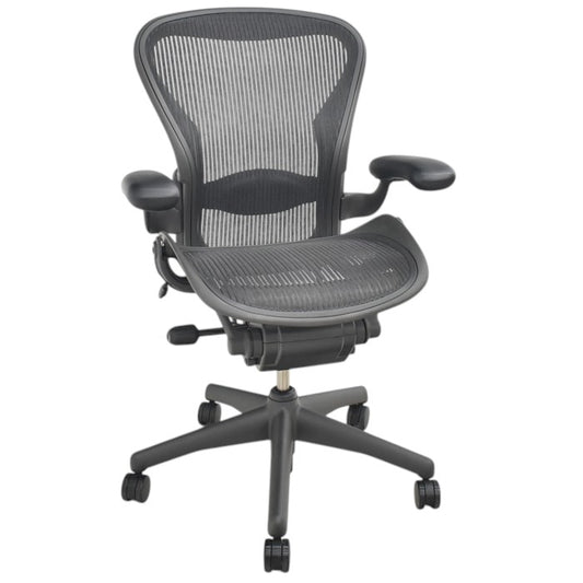 【中古】ハーマンミラー アーロンチェア Bサイズ スタンダード ランバーサポート 2025061102【中古オフィス家具】