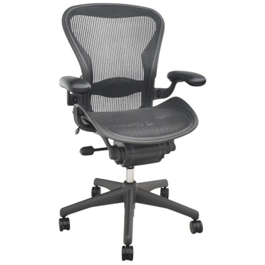【中古】ハーマンミラー アーロンチェア Bサイズ フル装備 ランバーサポート 2025061103【中古オフィス家具】