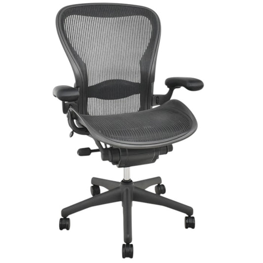 【中古】ハーマンミラー アーロンチェア Cサイズ フル装備 ランバーサポート 2025061204【中古オフィス家具】