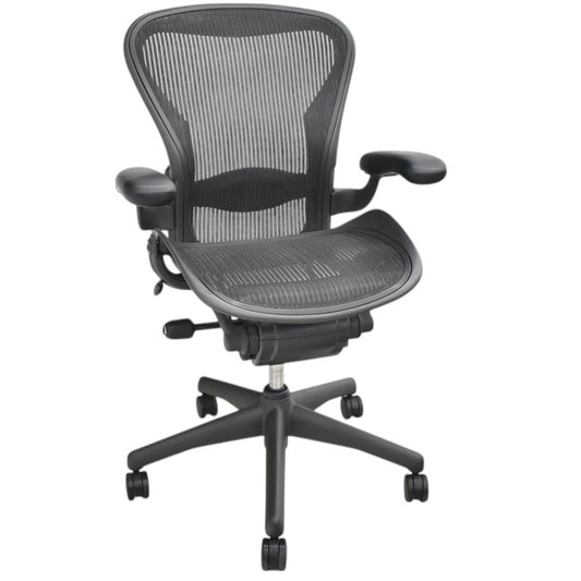 【中古】ハーマンミラー アーロンチェア Bサイズ スタンダード ランバーサポート 2025061601【中古オフィス家具】