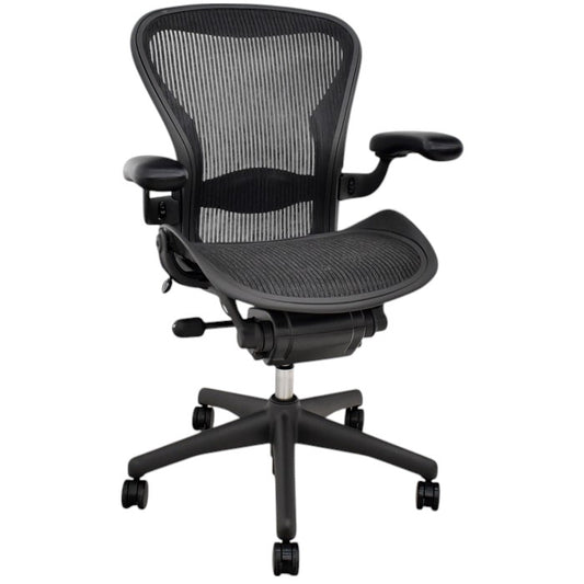 【中古】ハーマンミラー アーロンチェア Bサイズ フル装備 ランバーサポート 2025061702【中古オフィス家具】