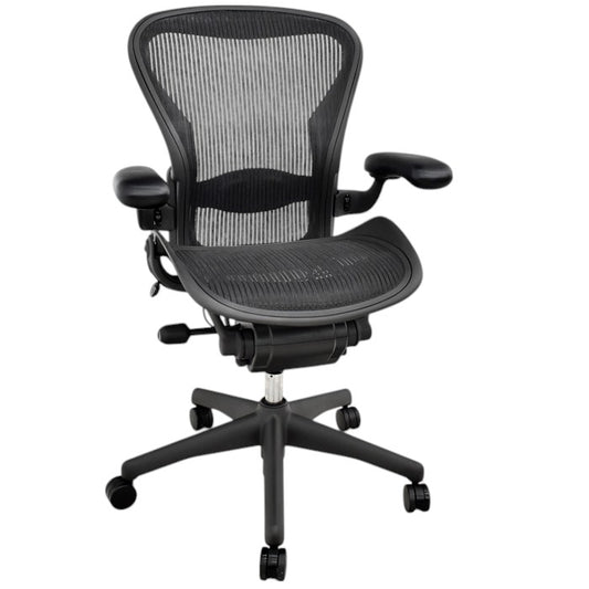 【中古】ハーマンミラー アーロンチェア Bサイズ フル装備 ランバーサポート 2025061703【中古オフィス家具】