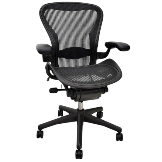 【中古】ハーマンミラー アーロンチェア Bサイズ フル装備 ランバーサポート 2025061704【中古オフィス家具】