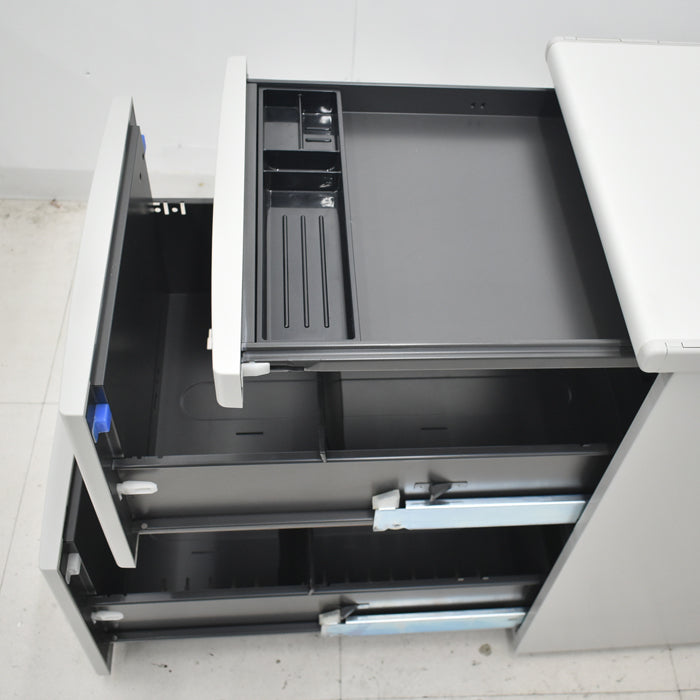 【中古】オカムラ SD-V 脇机 幅400 2025070105【中古オフィス家具】
