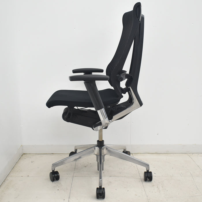 【中古】イトーキ スピーナ 可動肘 エラストマーバック ポリッシュ アクティブランバーサポート 2025070905【中古オフィス家具】
