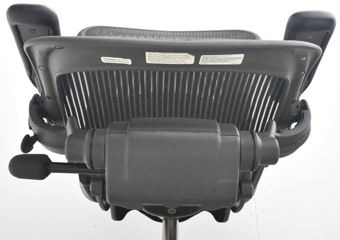 【中古】ハーマンミラー アーロンチェア Bサイズ 可動肘 ランバーサポート 肘レバータイプ 2025070906【中古オフィス家具】