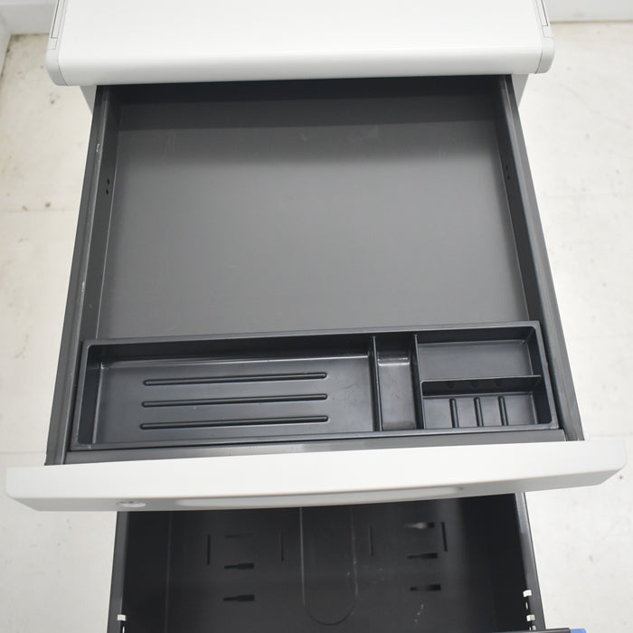 【中古】オカムラ SD-V 脇机 幅400 2025071406【中古オフィス家具】