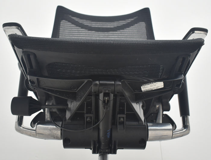 【中古】オカムラ バロン ハイバック 可動肘 アルミポリッシュ 2025071604【中古オフィス家具】