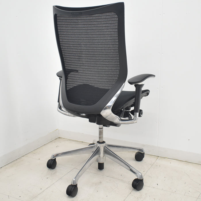 【中古】オカムラ バロン ハイバック 可動肘 ポリッシュ 2025071702【中古オフィス家具】