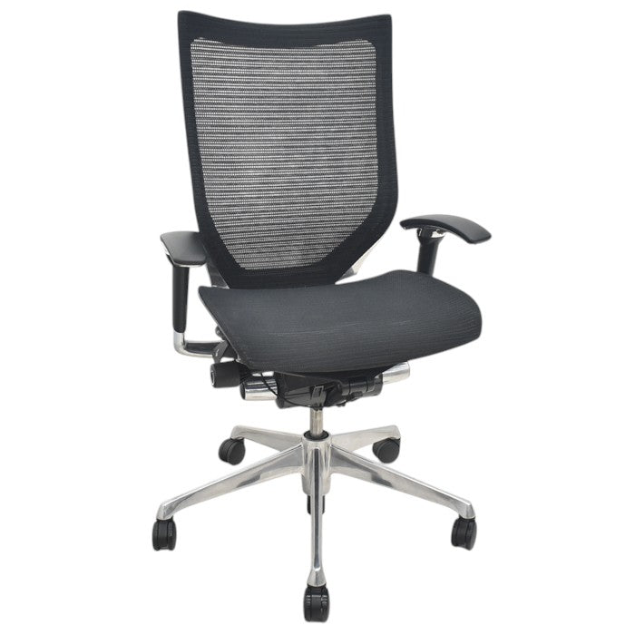 【中古】オカムラ バロン ハイバック 可動肘 ポリッシュ 2025071702【中古オフィス家具】