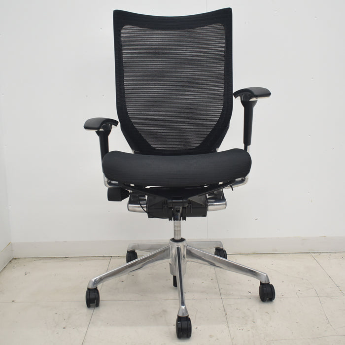 【中古】オカムラ バロン ハイバック 可動肘 ポリッシュ 2025071703【中古オフィス家具】