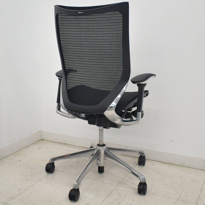 【中古】オカムラ バロン ハイバック 可動肘 ポリッシュ 2025071703【中古オフィス家具】