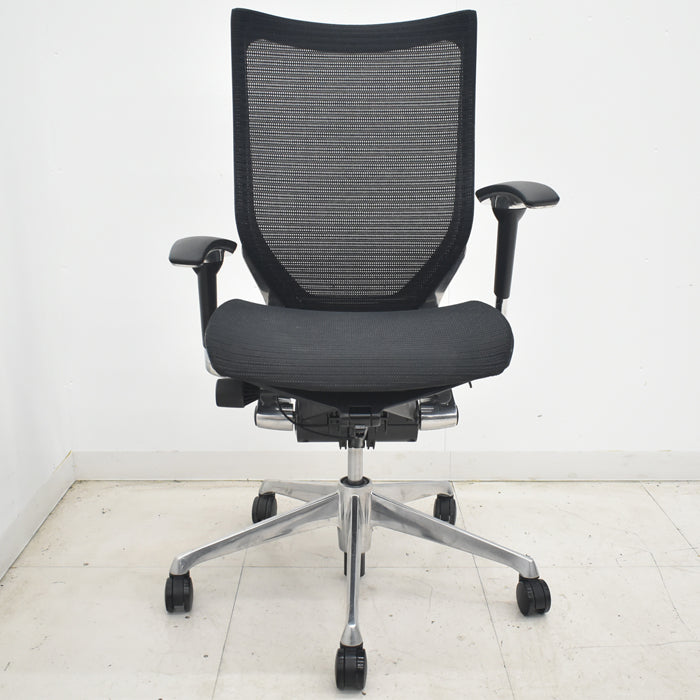 【中古】オカムラ バロン ハイバック 可動肘 ポリッシュ 2025071704【中古オフィス家具】