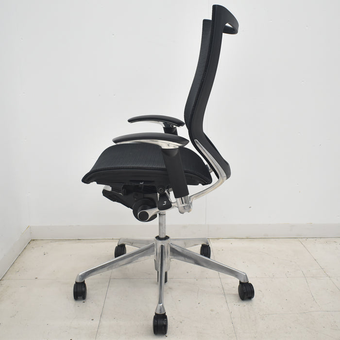 【中古】オカムラ バロン ハイバック 可動肘 ポリッシュ 2025071704【中古オフィス家具】