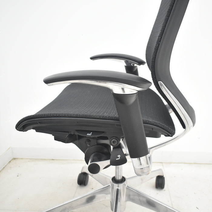 【中古】オカムラ バロン ハイバック 可動肘 ポリッシュ 2025071704【中古オフィス家具】