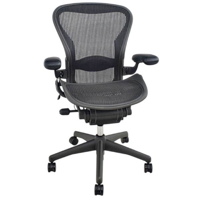 【中古】ハーマンミラー アーロンチェア Bサイズ フル装備 ランバーサポート 2025071902【中古オフィス家具】