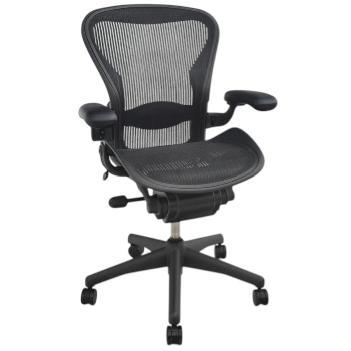 【中古】ハーマンミラー アーロンチェア Bサイズ フル装備 ランバーサポート 2025071903【中古オフィス家具】
