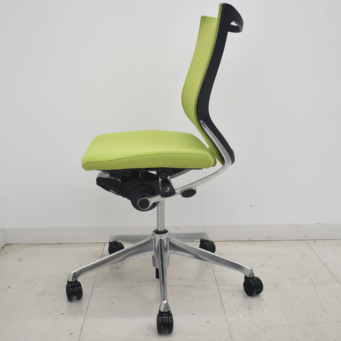 【中古】オカムラ バロン ローバック ポリッシュ脚 肘なし 2025072406【中古オフィス家具】
